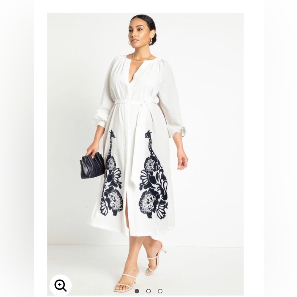 COPY - Eloquii Relaxed dress with appliqué BNWT